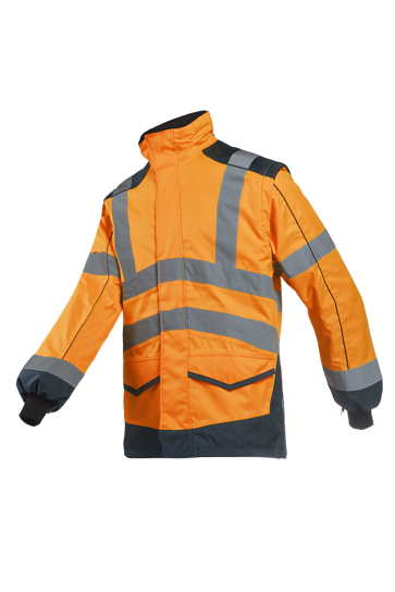 Sioen Alford Hi-Vis Bomber Jacket with Detachable Sleeves