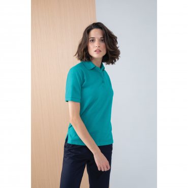 Pique Polo with Stand Up Collar